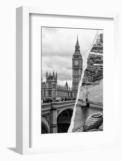 Dual Torn Posters Series - London-Philippe Hugonnard-Framed Photographic Print