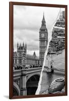 Dual Torn Posters Series - London-Philippe Hugonnard-Framed Photographic Print