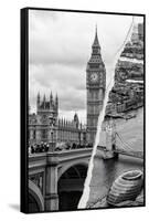 Dual Torn Posters Series - London-Philippe Hugonnard-Framed Stretched Canvas