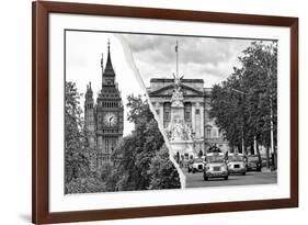 Dual Torn Posters Series - London-Philippe Hugonnard-Framed Photographic Print