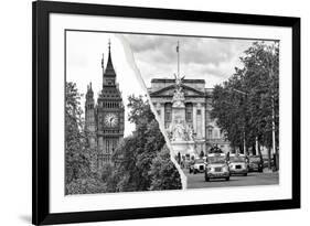 Dual Torn Posters Series - London-Philippe Hugonnard-Framed Photographic Print