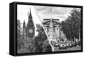 Dual Torn Posters Series - London-Philippe Hugonnard-Framed Stretched Canvas