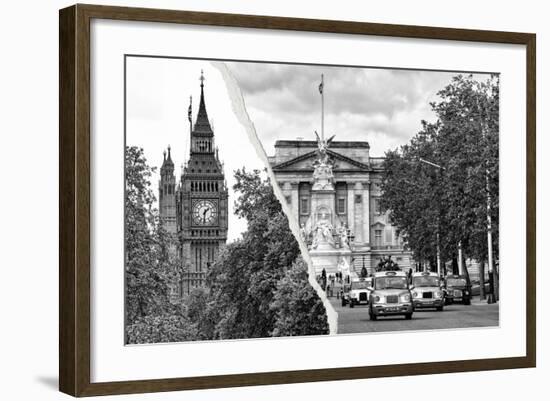 Dual Torn Posters Series - London-Philippe Hugonnard-Framed Photographic Print