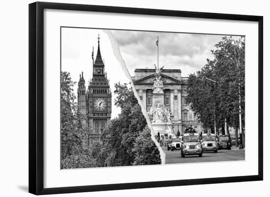 Dual Torn Posters Series - London-Philippe Hugonnard-Framed Photographic Print