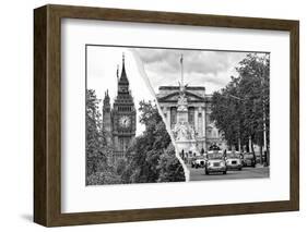 Dual Torn Posters Series - London-Philippe Hugonnard-Framed Photographic Print