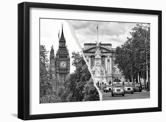 Dual Torn Posters Series - London-Philippe Hugonnard-Framed Photographic Print