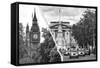 Dual Torn Posters Series - London-Philippe Hugonnard-Framed Stretched Canvas