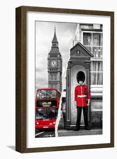 Dual Torn Posters Series - London-Philippe Hugonnard-Framed Photographic Print