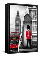 Dual Torn Posters Series - London-Philippe Hugonnard-Framed Stretched Canvas