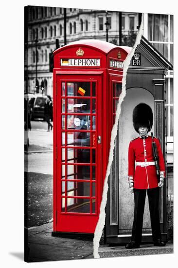 Dual Torn Posters Series - London-Philippe Hugonnard-Stretched Canvas