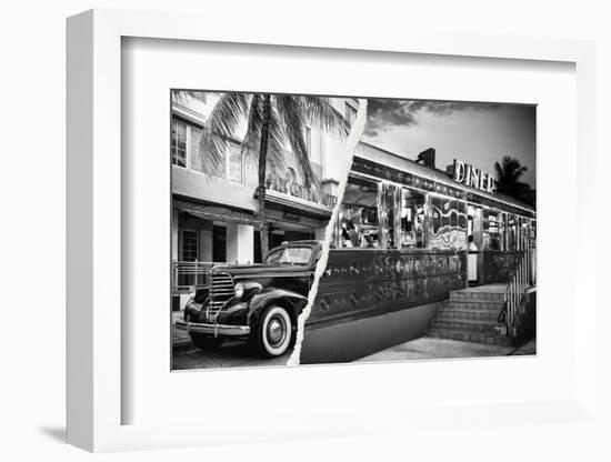 Dual Torn Posters Series - Miami-Philippe Hugonnard-Framed Photographic Print