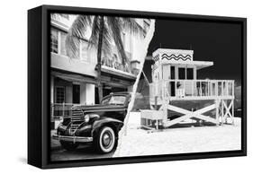 Dual Torn Posters Series - Miami-Philippe Hugonnard-Framed Stretched Canvas