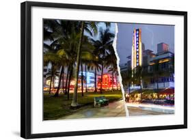 Dual Torn Posters Series - Miami-Philippe Hugonnard-Framed Photographic Print