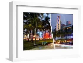 Dual Torn Posters Series - Miami-Philippe Hugonnard-Framed Photographic Print