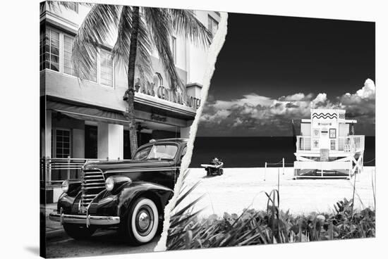 Dual Torn Posters Series - Miami-Philippe Hugonnard-Stretched Canvas