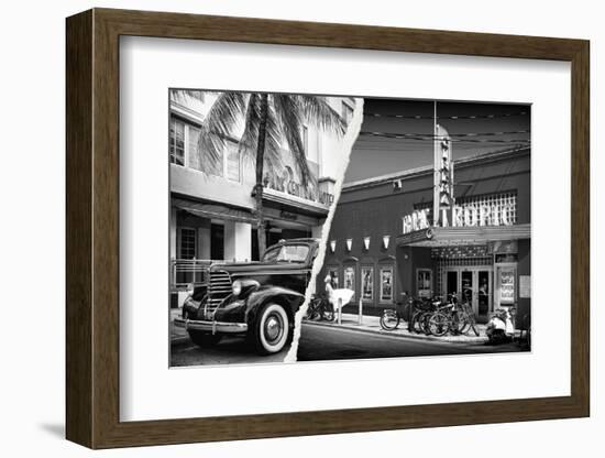 Dual Torn Posters Series - Miami-Philippe Hugonnard-Framed Photographic Print