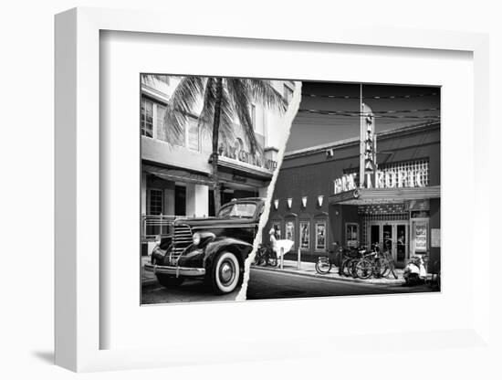 Dual Torn Posters Series - Miami-Philippe Hugonnard-Framed Photographic Print