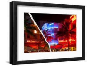 Dual Torn Posters Series - Miami-Philippe Hugonnard-Framed Photographic Print