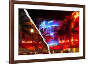 Dual Torn Posters Series - Miami-Philippe Hugonnard-Framed Photographic Print