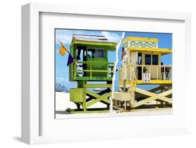 Dual Torn Posters Series - Miami-Philippe Hugonnard-Framed Photographic Print