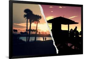 Dual Torn Posters Series - Miami-Philippe Hugonnard-Framed Photographic Print