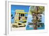 Dual Torn Posters Series - Miami-Philippe Hugonnard-Framed Photographic Print