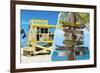 Dual Torn Posters Series - Miami-Philippe Hugonnard-Framed Photographic Print