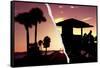 Dual Torn Posters Series - Miami-Philippe Hugonnard-Framed Stretched Canvas