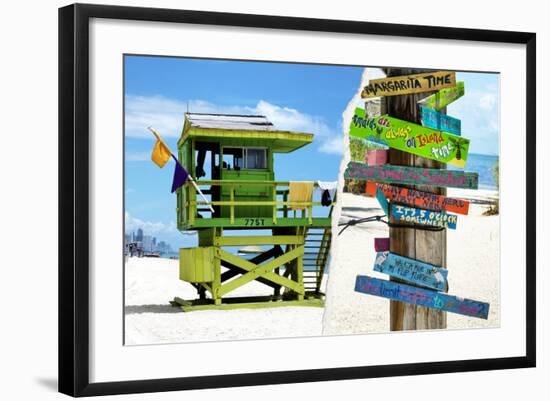 Dual Torn Posters Series - Miami-Philippe Hugonnard-Framed Photographic Print