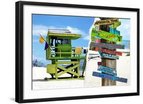 Dual Torn Posters Series - Miami-Philippe Hugonnard-Framed Photographic Print