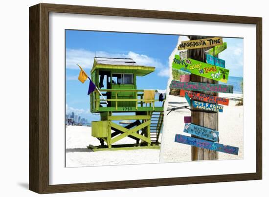 Dual Torn Posters Series - Miami-Philippe Hugonnard-Framed Photographic Print