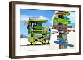 Dual Torn Posters Series - Miami-Philippe Hugonnard-Framed Photographic Print