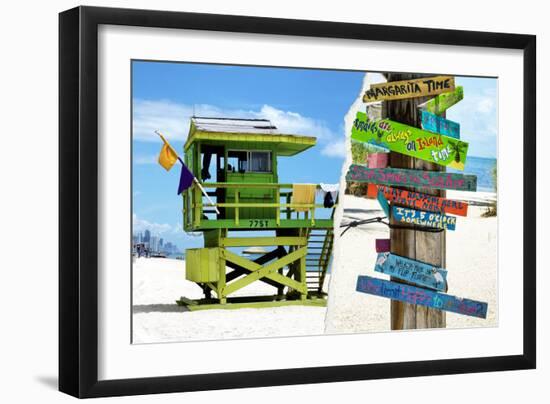 Dual Torn Posters Series - Miami-Philippe Hugonnard-Framed Photographic Print