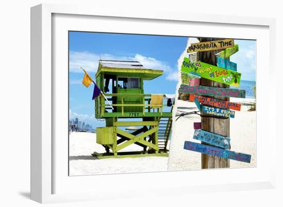 Dual Torn Posters Series - Miami-Philippe Hugonnard-Framed Photographic Print