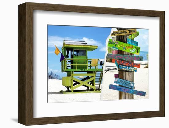 Dual Torn Posters Series - Miami-Philippe Hugonnard-Framed Photographic Print