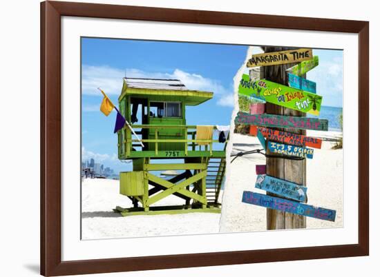 Dual Torn Posters Series - Miami-Philippe Hugonnard-Framed Photographic Print