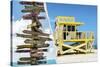 Dual Torn Posters Series - Miami-Philippe Hugonnard-Stretched Canvas