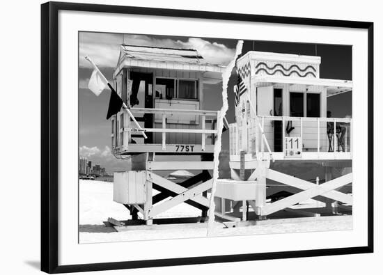 Dual Torn Posters Series - Miami-Philippe Hugonnard-Framed Photographic Print