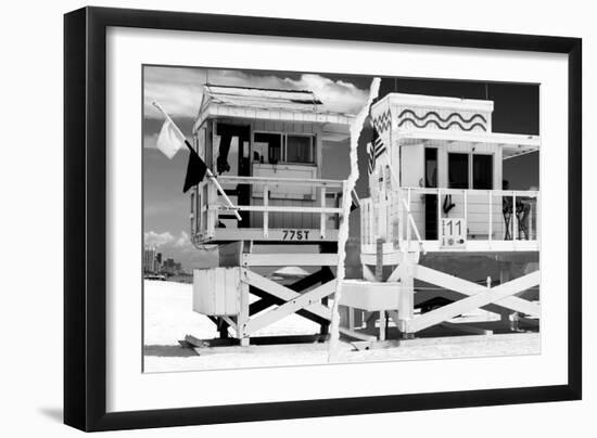 Dual Torn Posters Series - Miami-Philippe Hugonnard-Framed Photographic Print