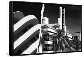 Dual Torn Posters Series - Miami-Philippe Hugonnard-Framed Stretched Canvas