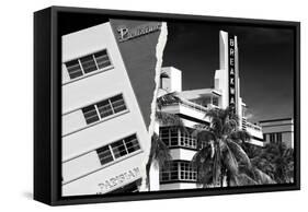 Dual Torn Posters Series - Miami-Philippe Hugonnard-Framed Stretched Canvas