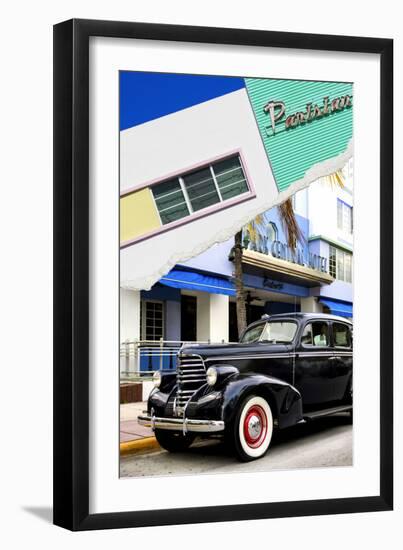 Dual Torn Posters Series - Miami-Philippe Hugonnard-Framed Premium Photographic Print