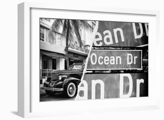 Dual Torn Posters Series - Miami-Philippe Hugonnard-Framed Photographic Print