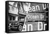 Dual Torn Posters Series - Miami-Philippe Hugonnard-Framed Stretched Canvas