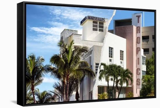 Dual Torn Posters Series - Miami-Philippe Hugonnard-Framed Stretched Canvas