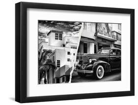 Dual Torn Posters Series - Miami-Philippe Hugonnard-Framed Photographic Print