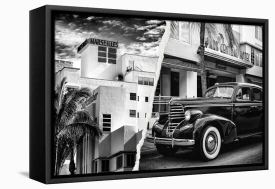 Dual Torn Posters Series - Miami-Philippe Hugonnard-Framed Stretched Canvas