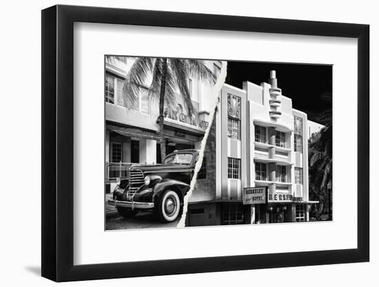 Dual Torn Posters Series - Miami-Philippe Hugonnard-Framed Premium Photographic Print