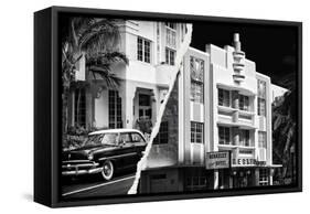 Dual Torn Posters Series - Miami-Philippe Hugonnard-Framed Stretched Canvas