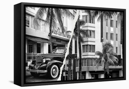 Dual Torn Posters Series - Miami-Philippe Hugonnard-Framed Stretched Canvas